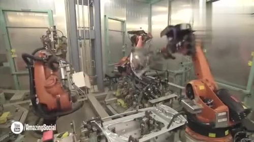 國(guó)外高科技工廠,完全靠機(jī)械手臂工作